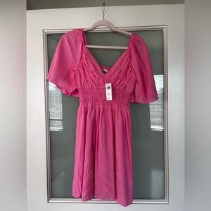 Pink Short Sleeve Dress